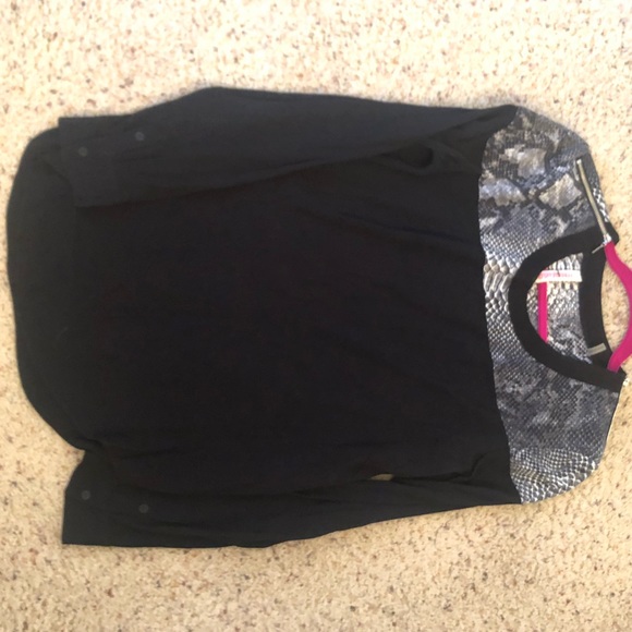 ❤️‍🔥NWT 2013 Sample Sale Rebecca Taylor Vintage Size 6 Black Snakeskin Top❤️‍🔥 - Picture 12 of 12